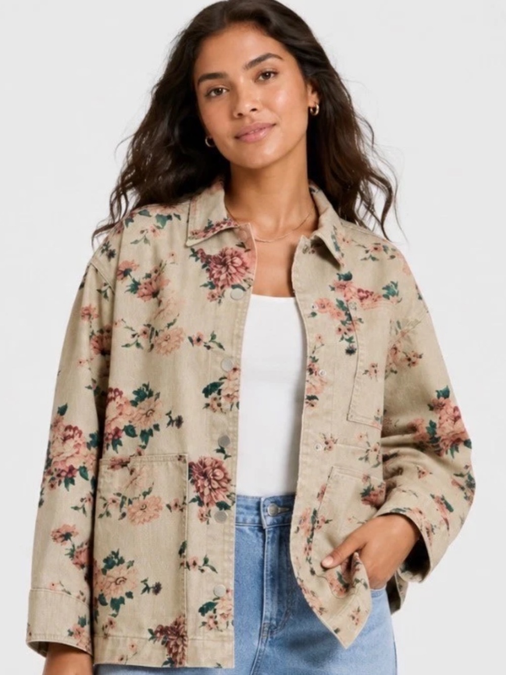 Target Universal Thread Western Floral Jacket NWOT